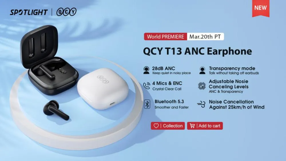 QCY T13 ANC TWS Earbuds Price in BD 2023